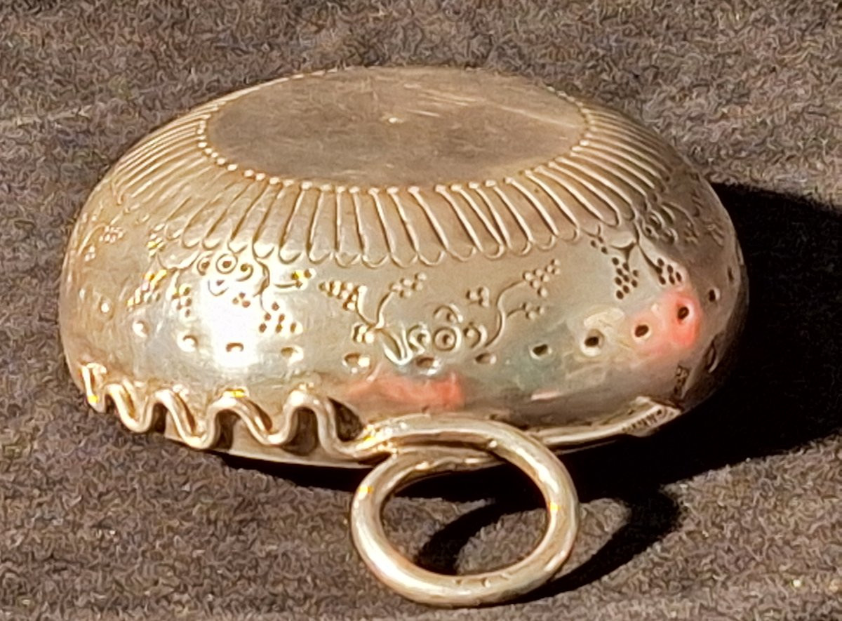 Taste Wine In Silver, Hallmark Vieillard, Engraved 'p.. Goudal', Silversmith Antoine Gamet Ii, -photo-3