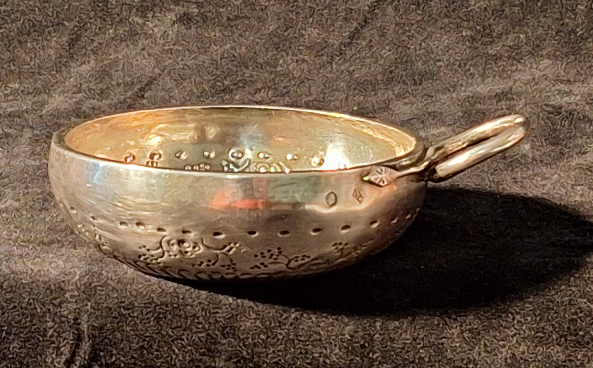 Taste Wine In Silver, Hallmark Vieillard, Engraved 'p.. Goudal', Silversmith Antoine Gamet Ii, -photo-1