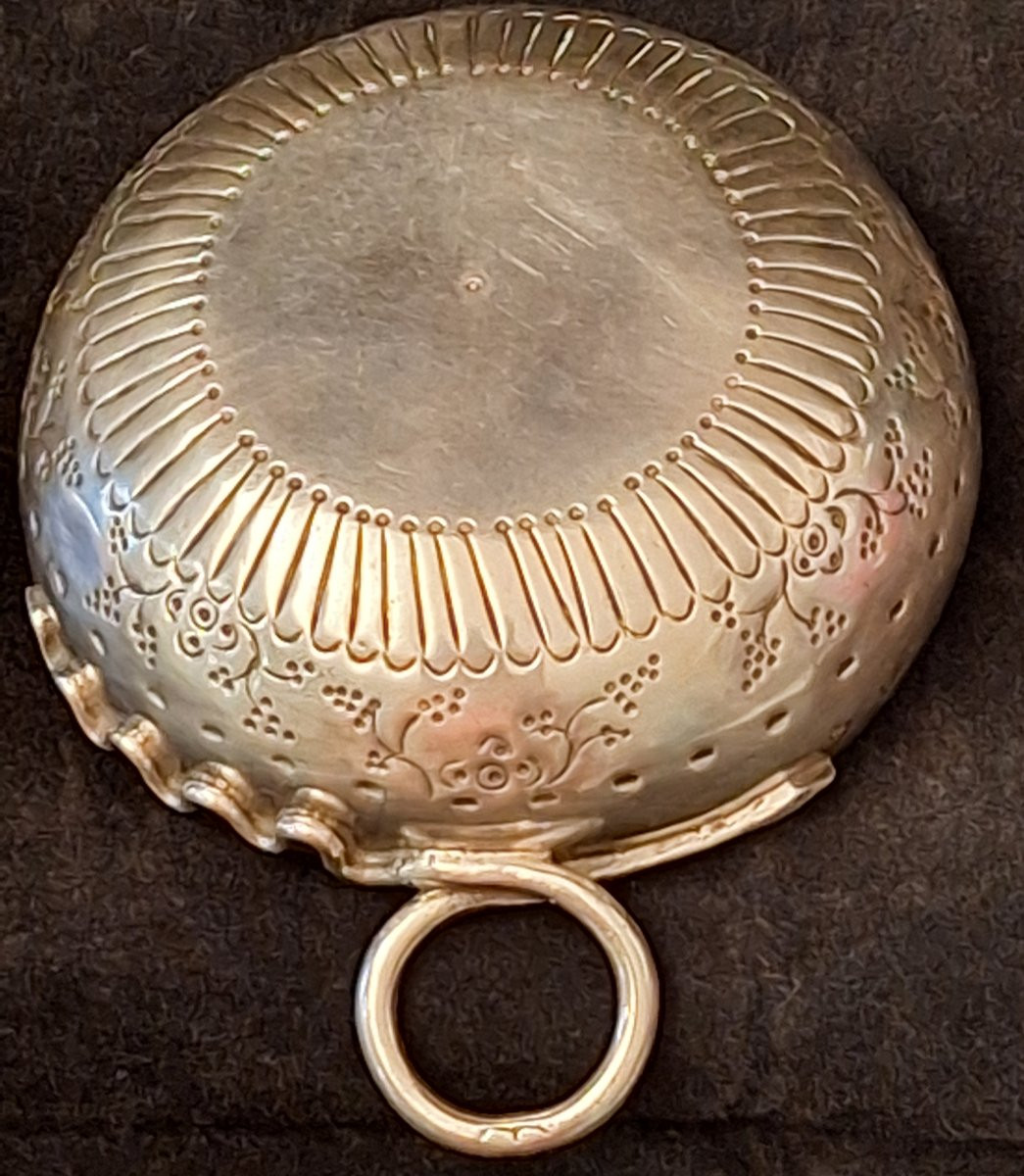 Taste Wine In Silver, Hallmark Vieillard, Engraved 'p.. Goudal', Silversmith Antoine Gamet Ii, -photo-4