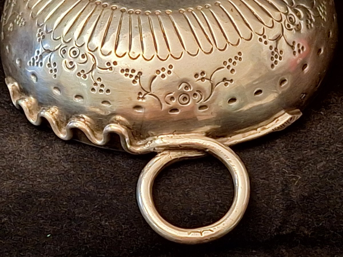 Taste Wine In Silver, Hallmark Vieillard, Engraved 'p.. Goudal', Silversmith Antoine Gamet Ii, -photo-5