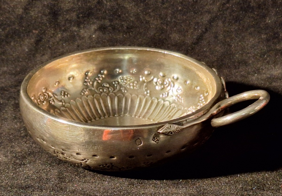 Taste Wine In Silver, Hallmark Vieillard, Engraved 'p.. Goudal', Silversmith Antoine Gamet Ii,