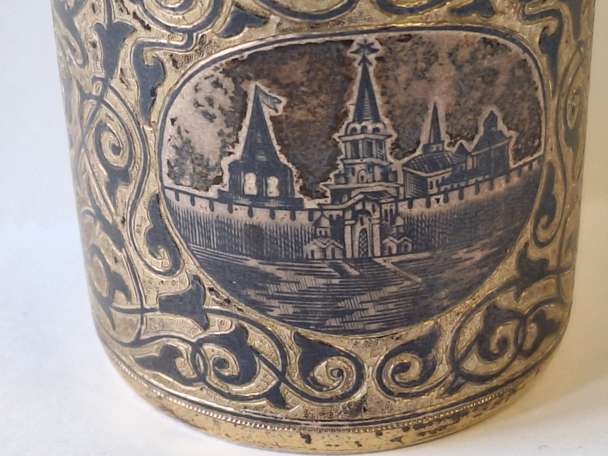 Timbale en argent massif  et vermeil ,Moscou ,1858-photo-3
