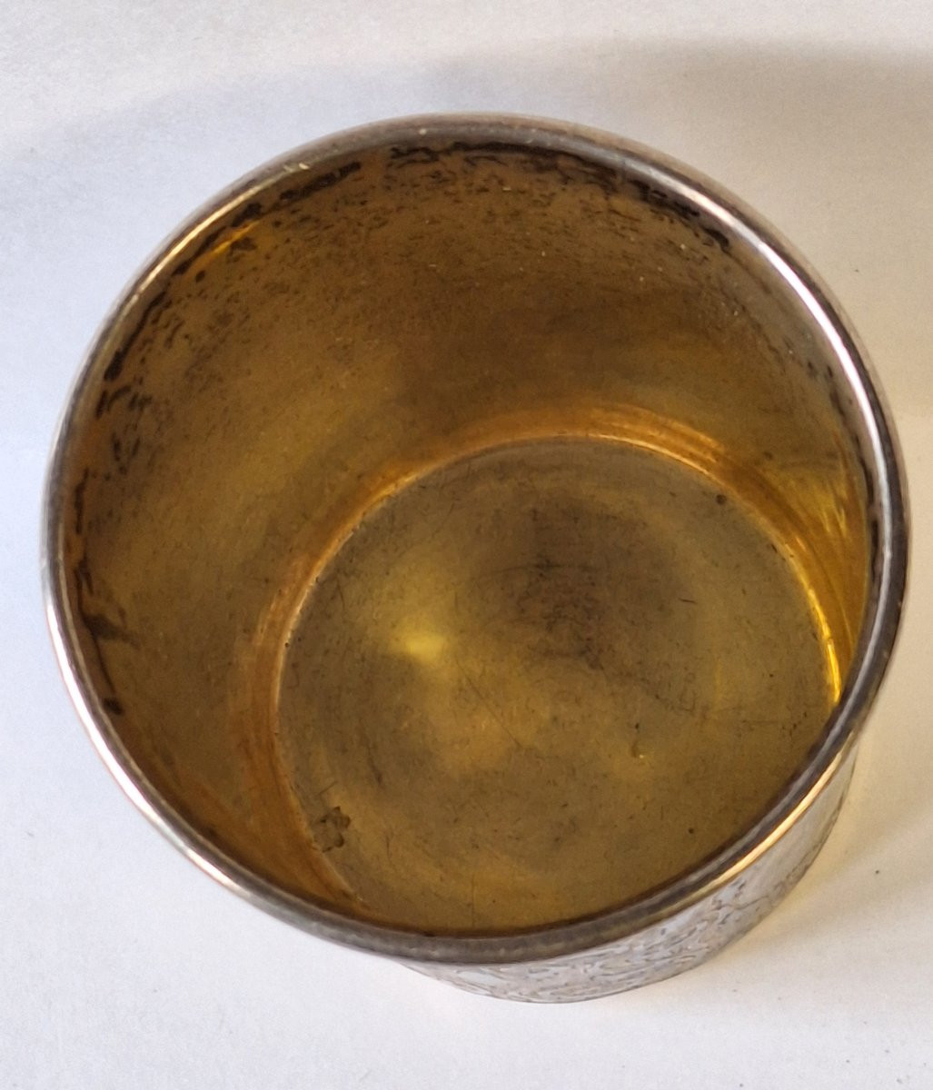 Timbale en argent massif  et vermeil ,Moscou ,1858-photo-4