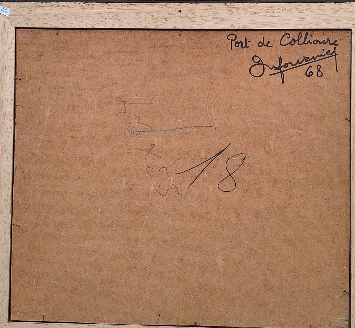 The Port Of Collioure, Oil On Panel By Marcel Fournier (1900-1979), Dated 1968.-photo-2