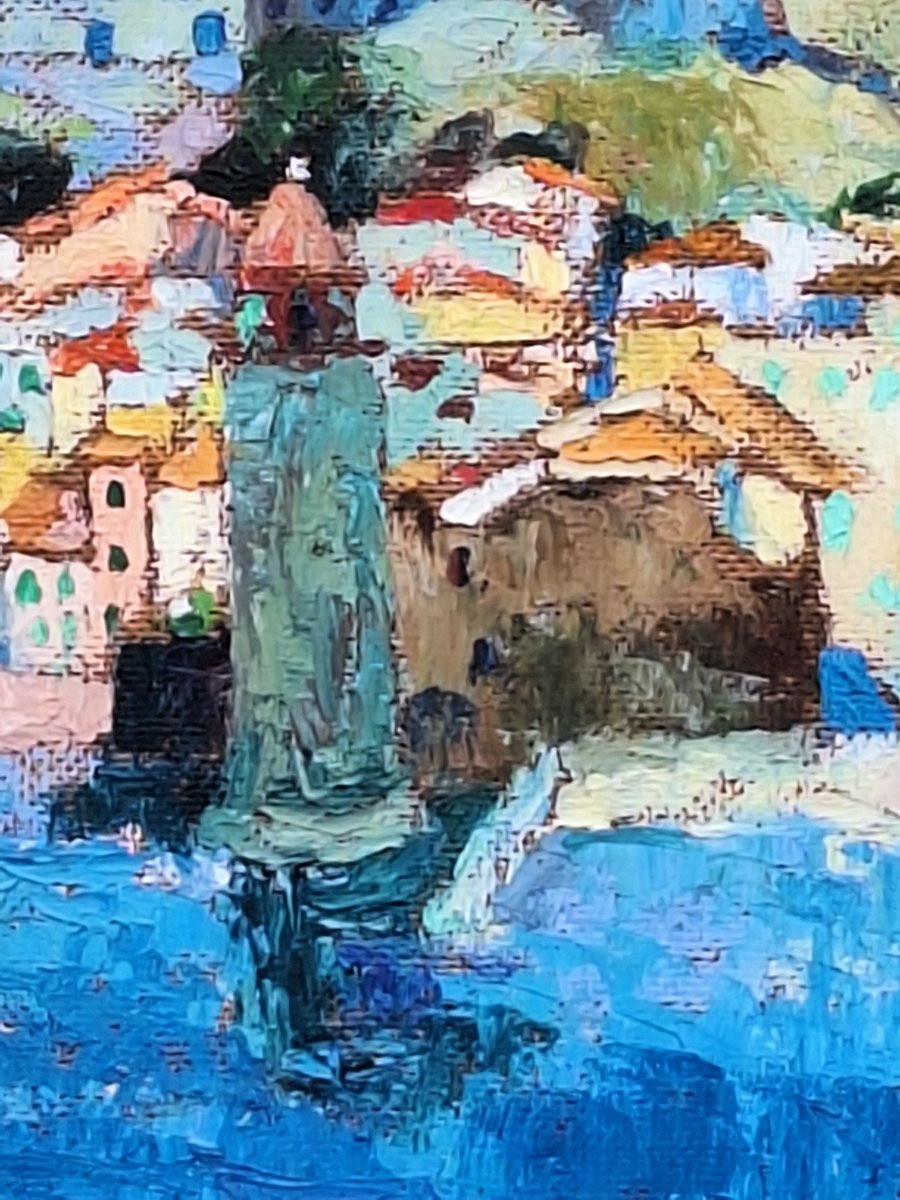 The Port Of Collioure, Oil On Panel By Marcel Fournier (1900-1979), Dated 1968.-photo-5