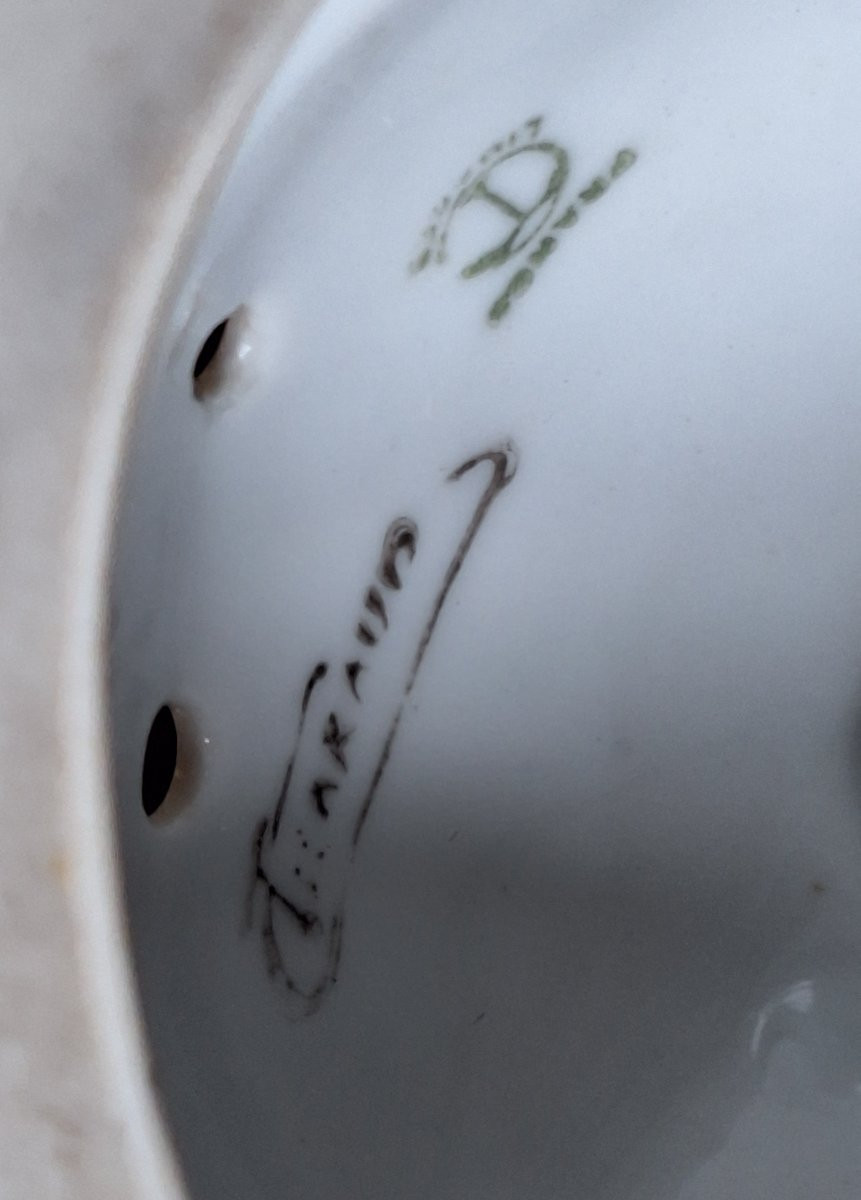 Camille Tharaud ( 1878-1956), Veilleuse "sultan-sultane ",porcelaine émaillée , Art Déco -photo-2