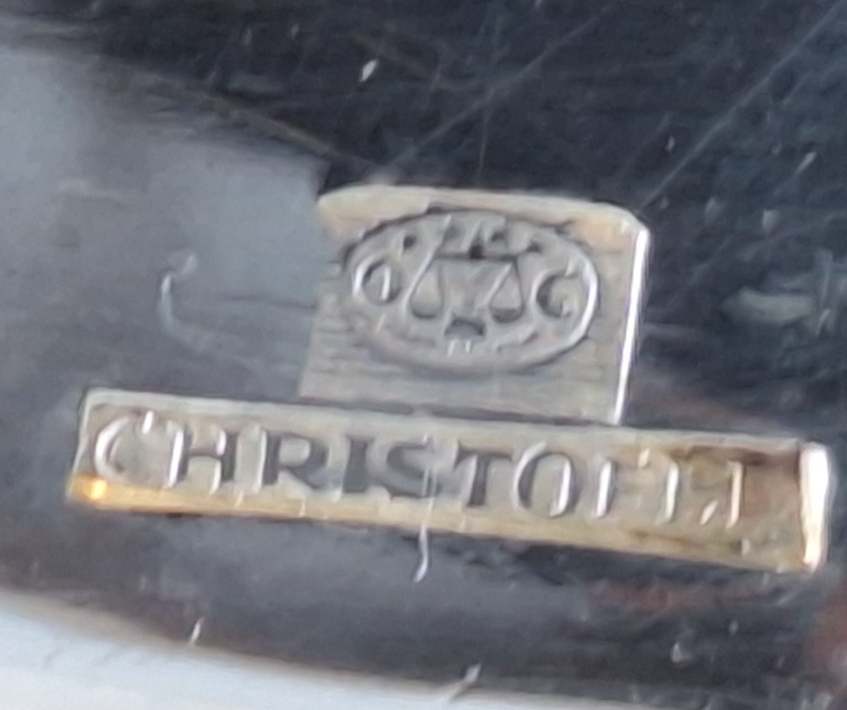Ménagère  Christofle , métal argenté ,modèle Spatours,61 pièces, 12 personnes . -photo-5