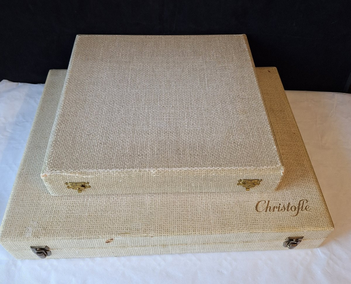 Ménagère  Christofle , métal argenté ,modèle Spatours,61 pièces, 12 personnes . -photo-7