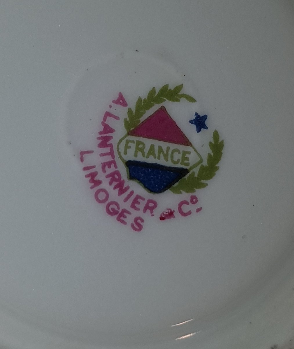 Service à Thé En Porcelaine De Limoges , Lanternier & Cie -photo-6
