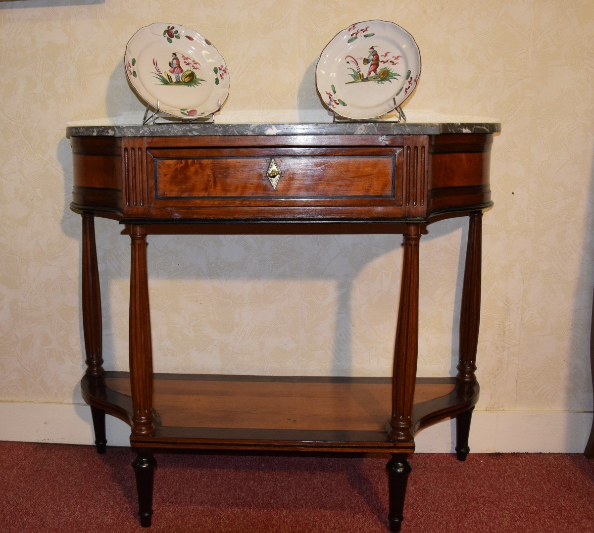 Console  en acajou et citronnier, époque Directoire-photo-4