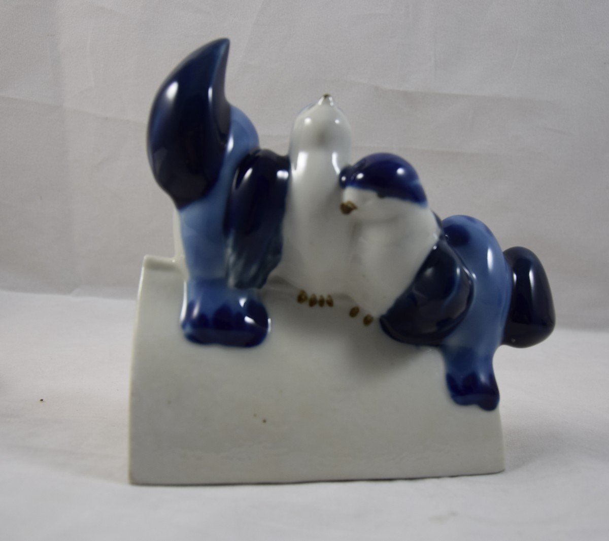 Camille  Tharaud  paire de serre-livres aux oiseaux ,porcelaine de Limoges ,Art Déco-photo-2