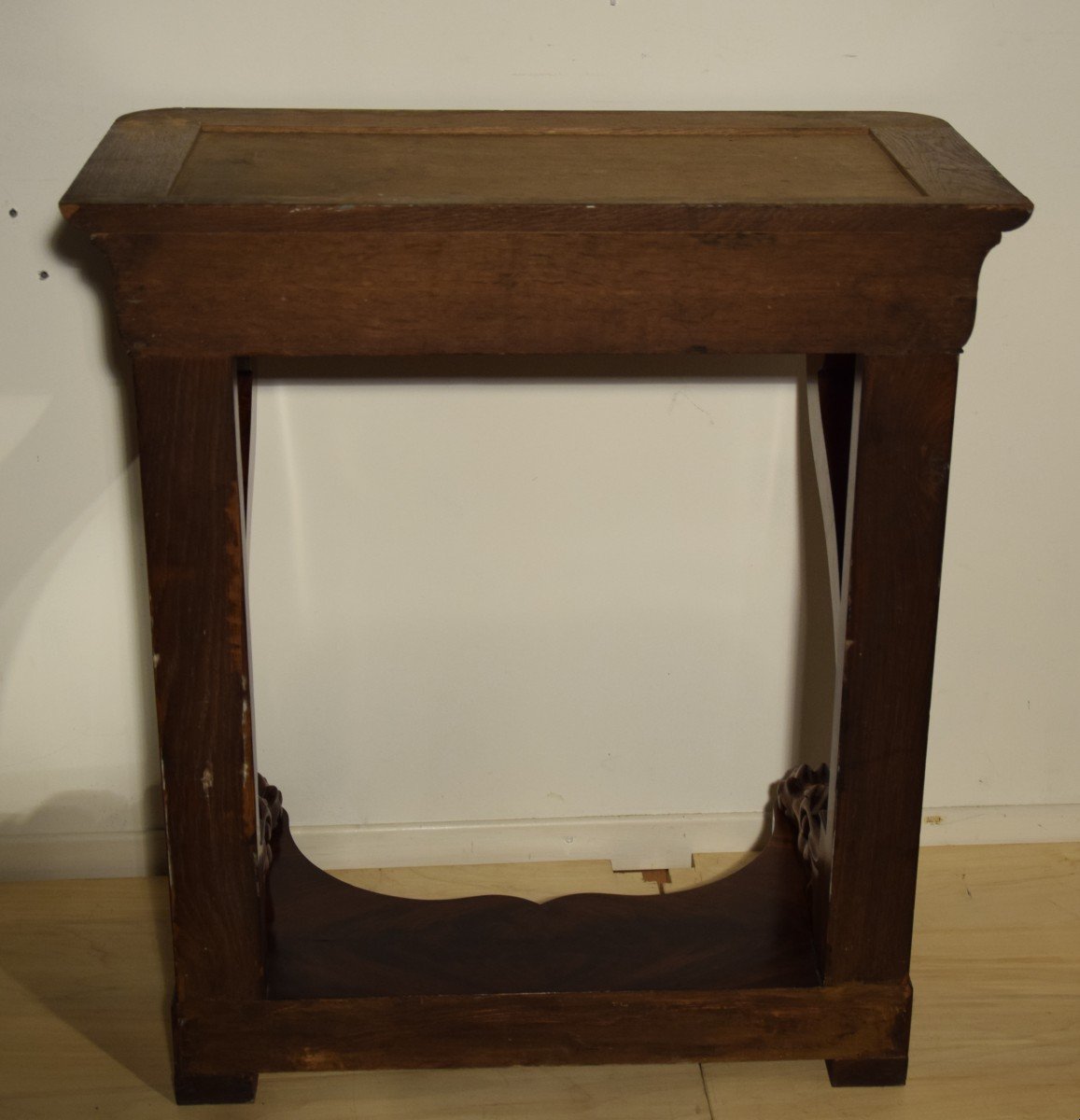 Small Mahogany Console, Restoration Period-photo-7