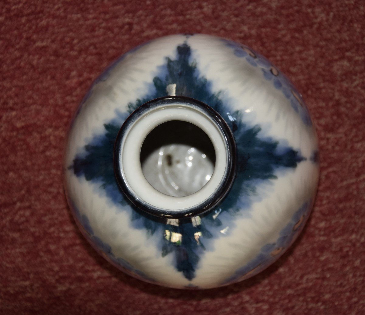 Camille Tharaud (1878-1956), Limoges Porcelain Anthemis Model Vase Circa 1945-photo-4