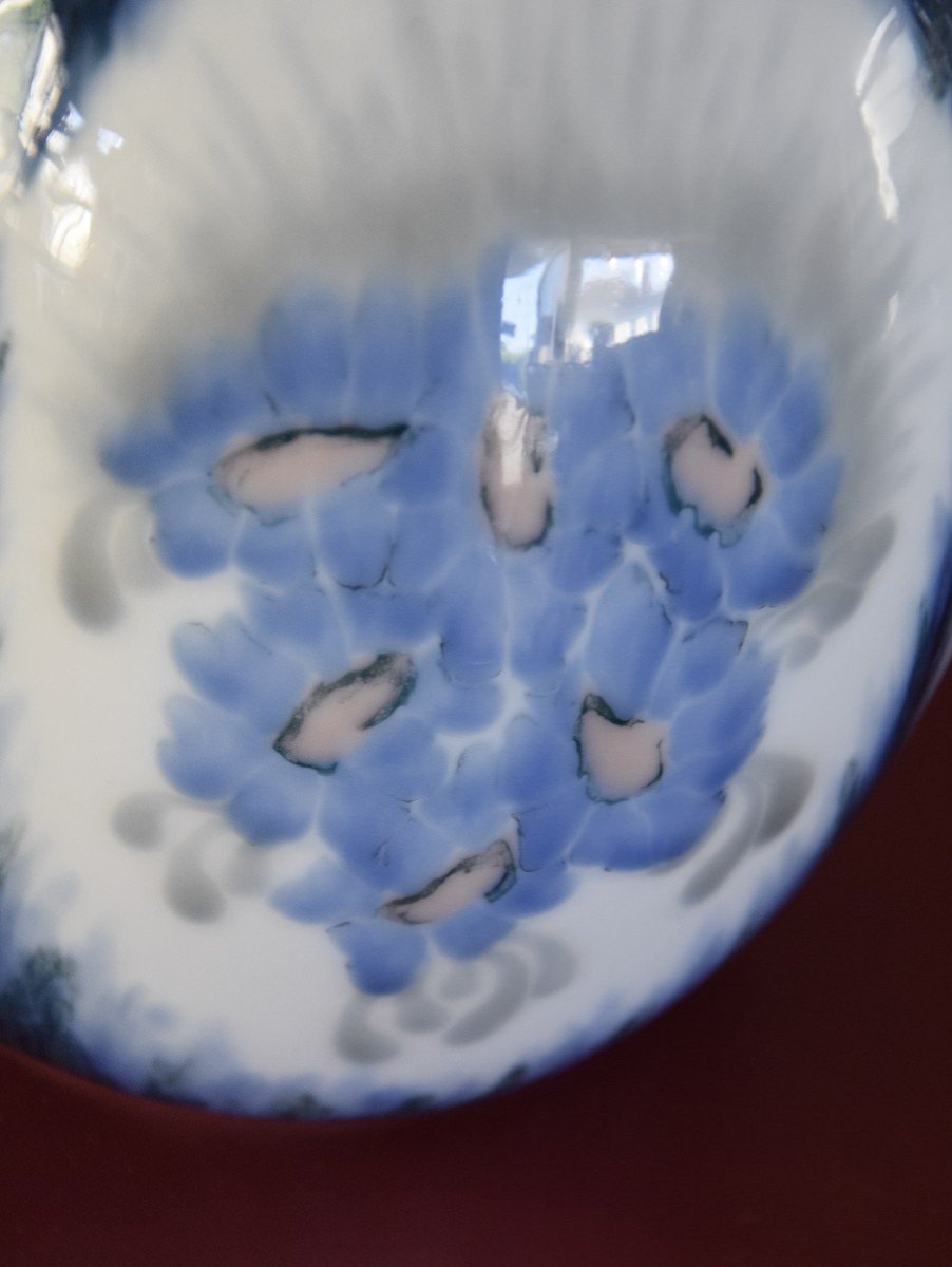 Camille Tharaud (1878-1956), Limoges Porcelain Anthemis Model Vase Circa 1945-photo-4
