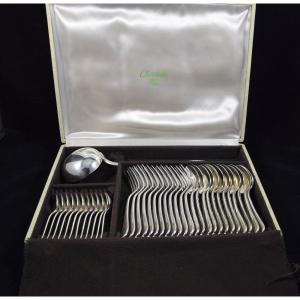 37-piece Cutlery Set, Maison Christofle, Spatours Model, Silver Metal