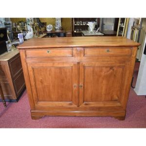 Low Louis Philippe Period Buffet In Cherry Wood, 19th