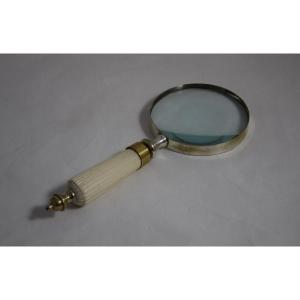 Large Magnifying Glass, Ivory Handle.