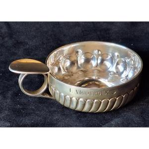 Silver Wine Taster, Minerva Hallmark, 1st Title, Silversmith Jean Grandvigne, Engraved L.vigouroux