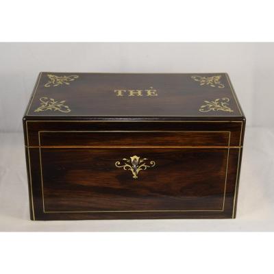 Tea Box In Rosewood Veneer