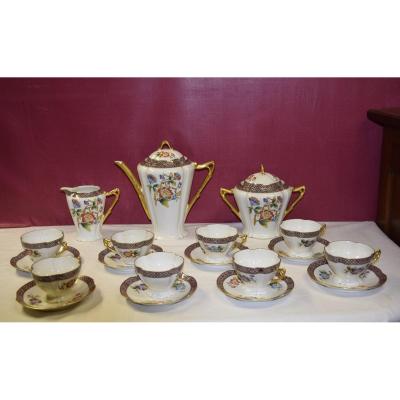 Limoges Porcelain Coffee Service, André François 1919-1934.