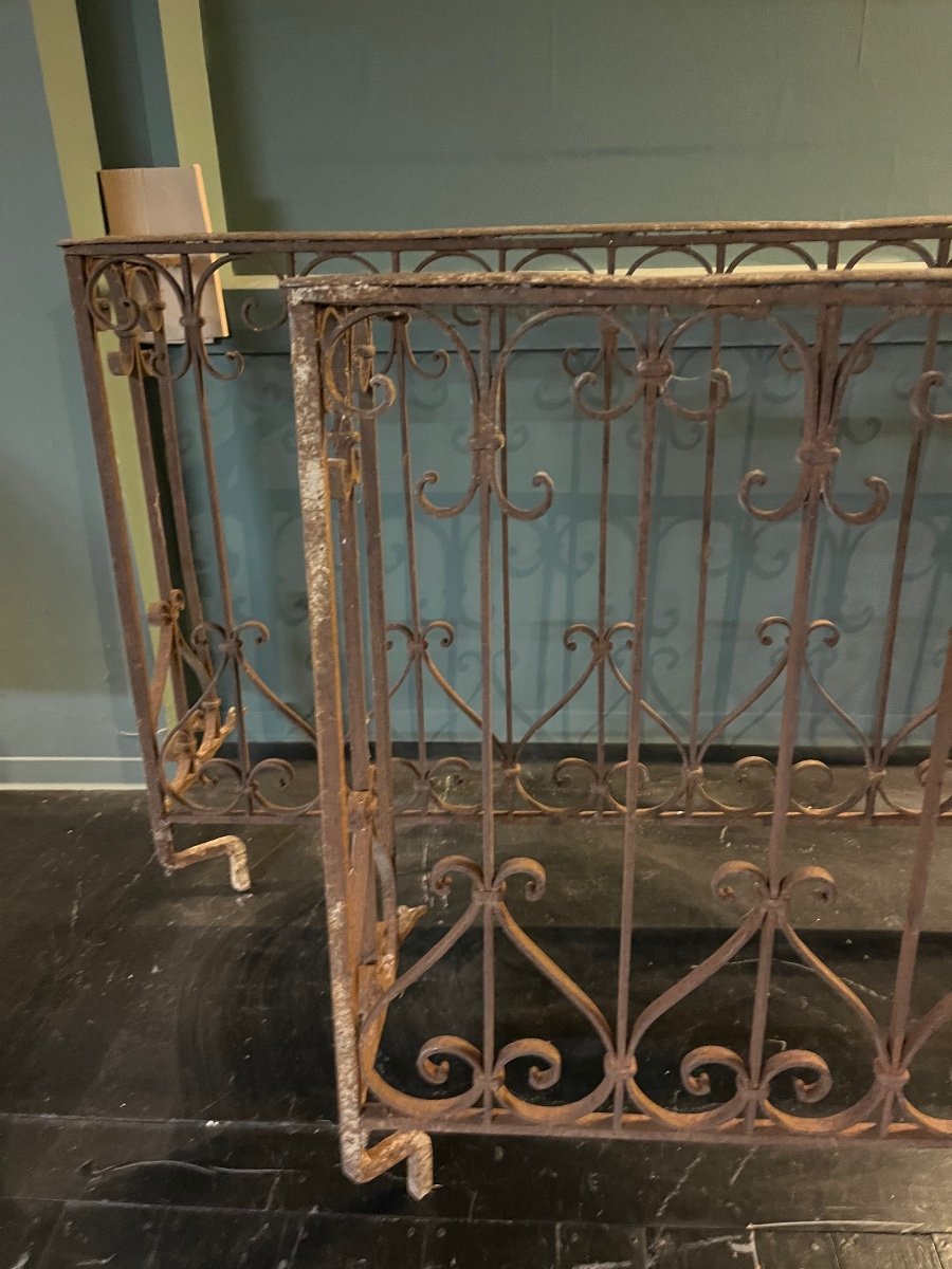  Pair Of Wrought Iron Balcony Railings -photo-3