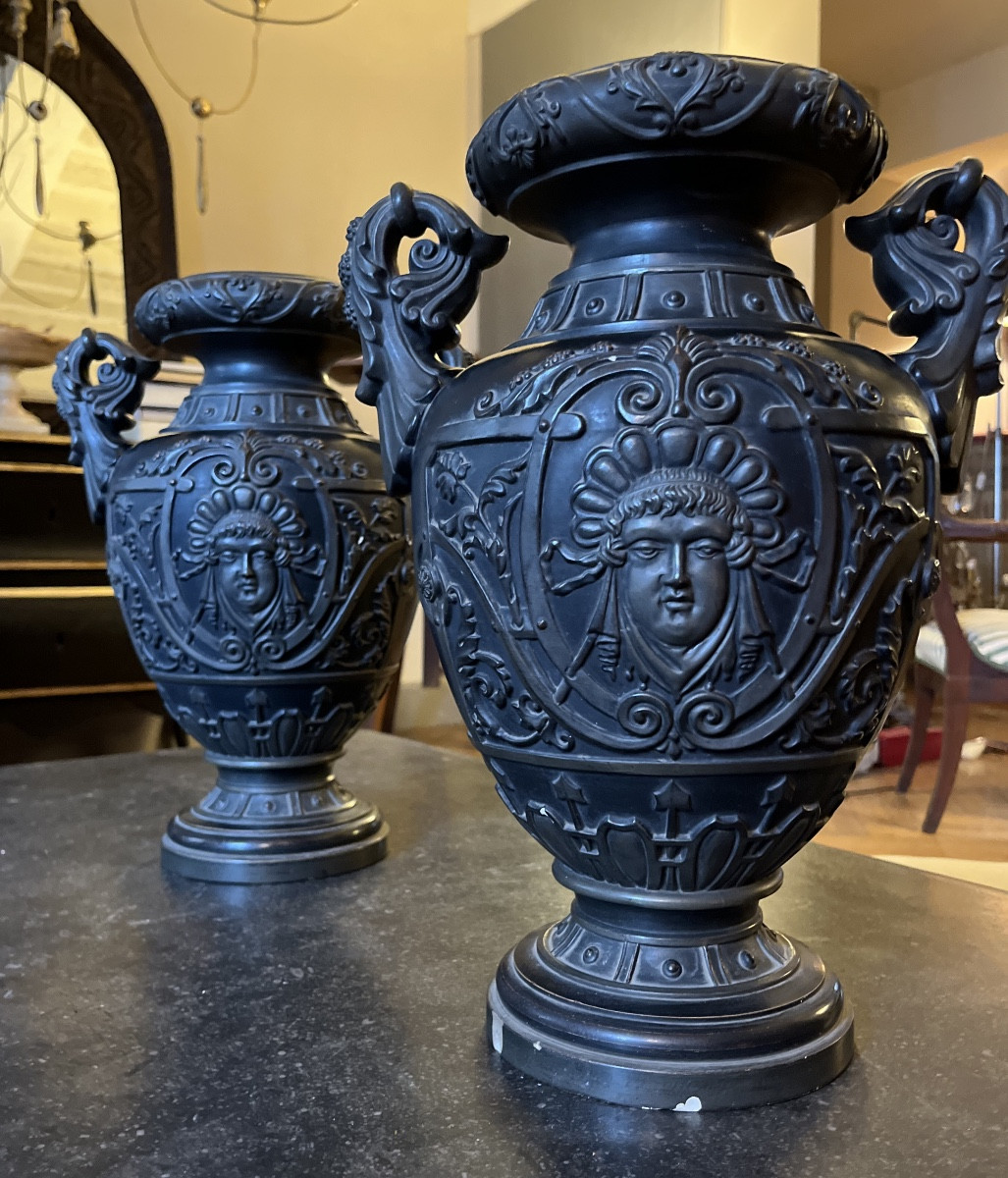 paire de vases en terre cuite-photo-2