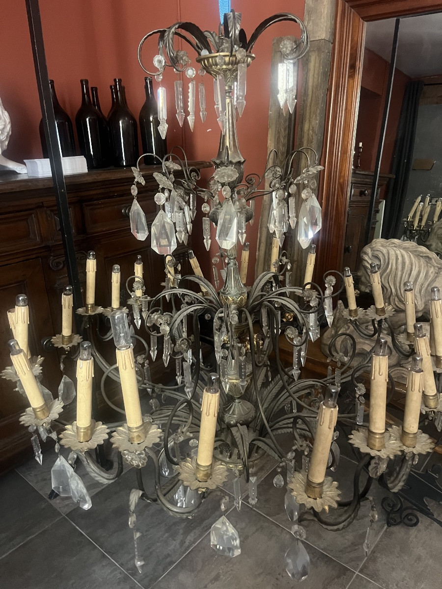 24-light Iron Chandelier-photo-2