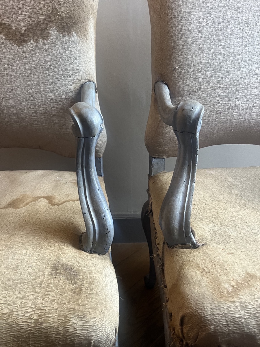 Pair Of Italian Armchairs -photo-3
