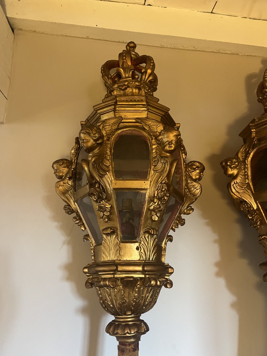 paire de lanternes de procession -photo-2