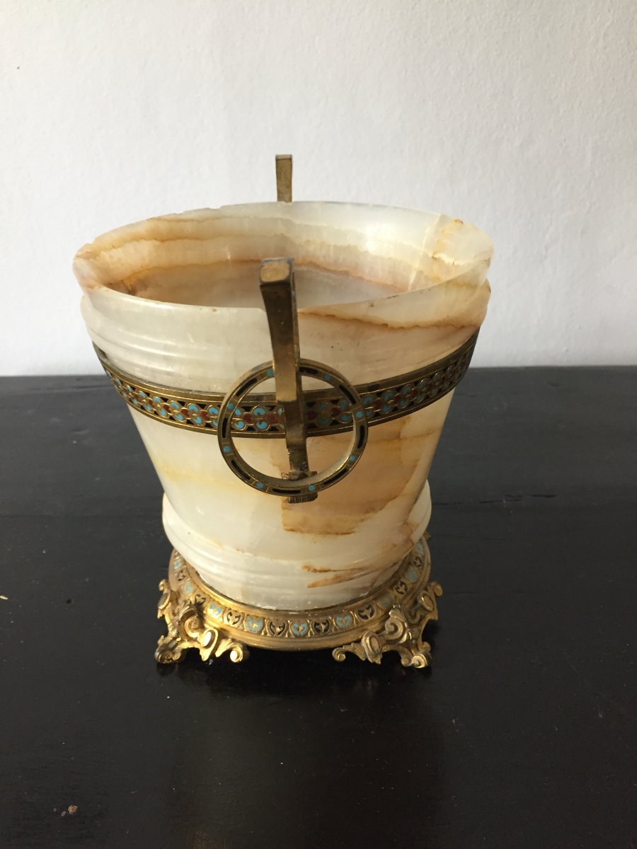 Vase Onyx « alphonse Giroux » -photo-3