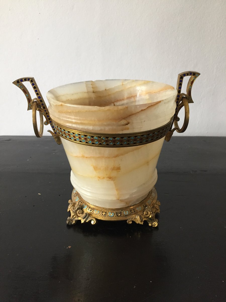 Vase Onyx « alphonse Giroux » 