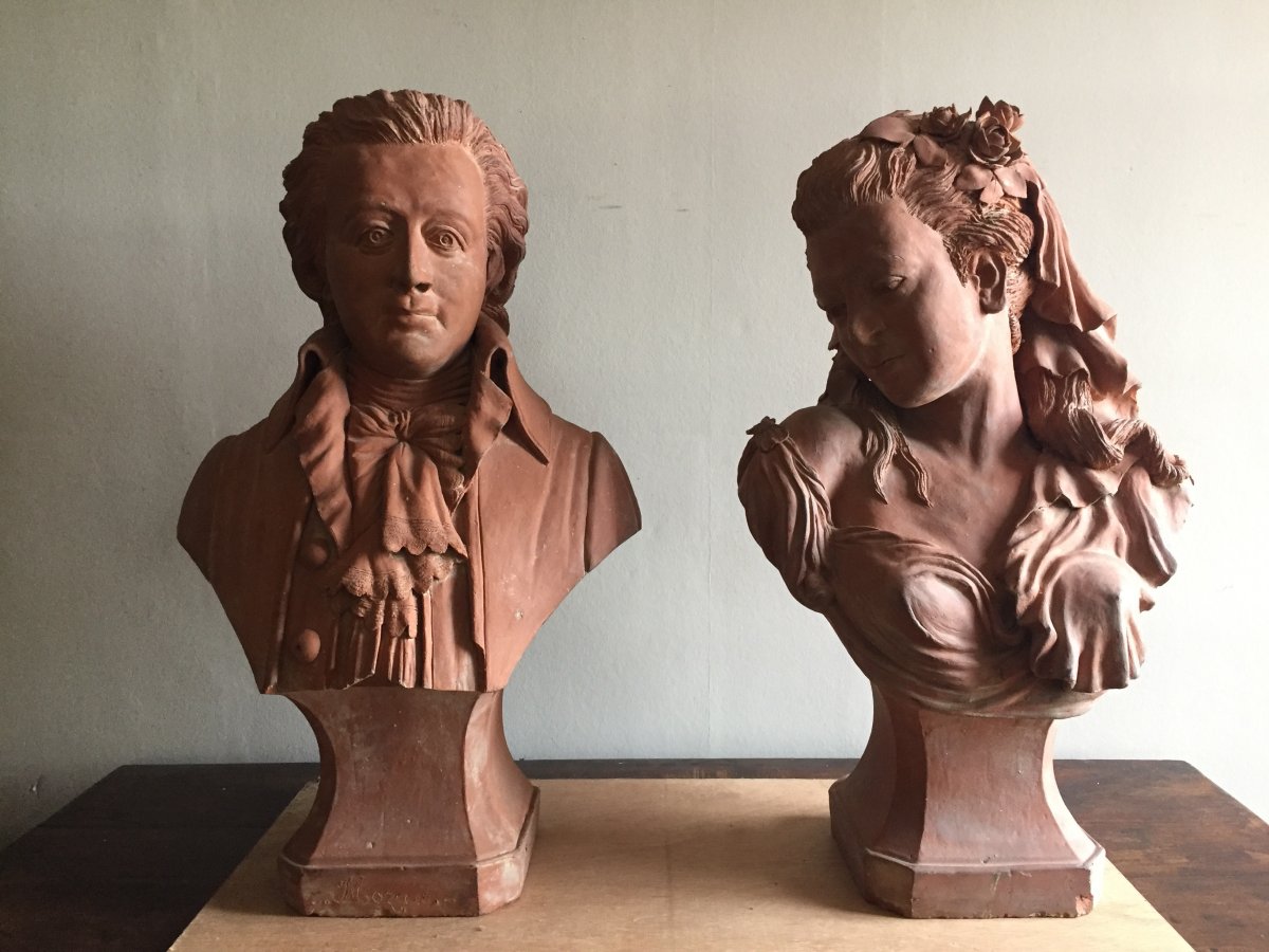 Pair Of Terracotta Busts