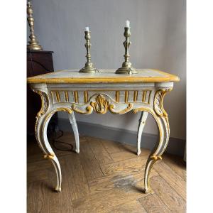 table Louis 15 peinte