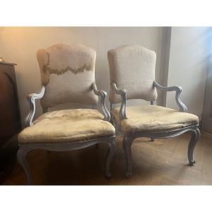 paire de fauteuils italiens 