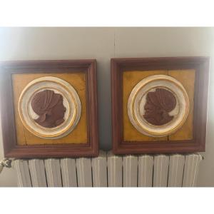 Pair Of Painted Panels