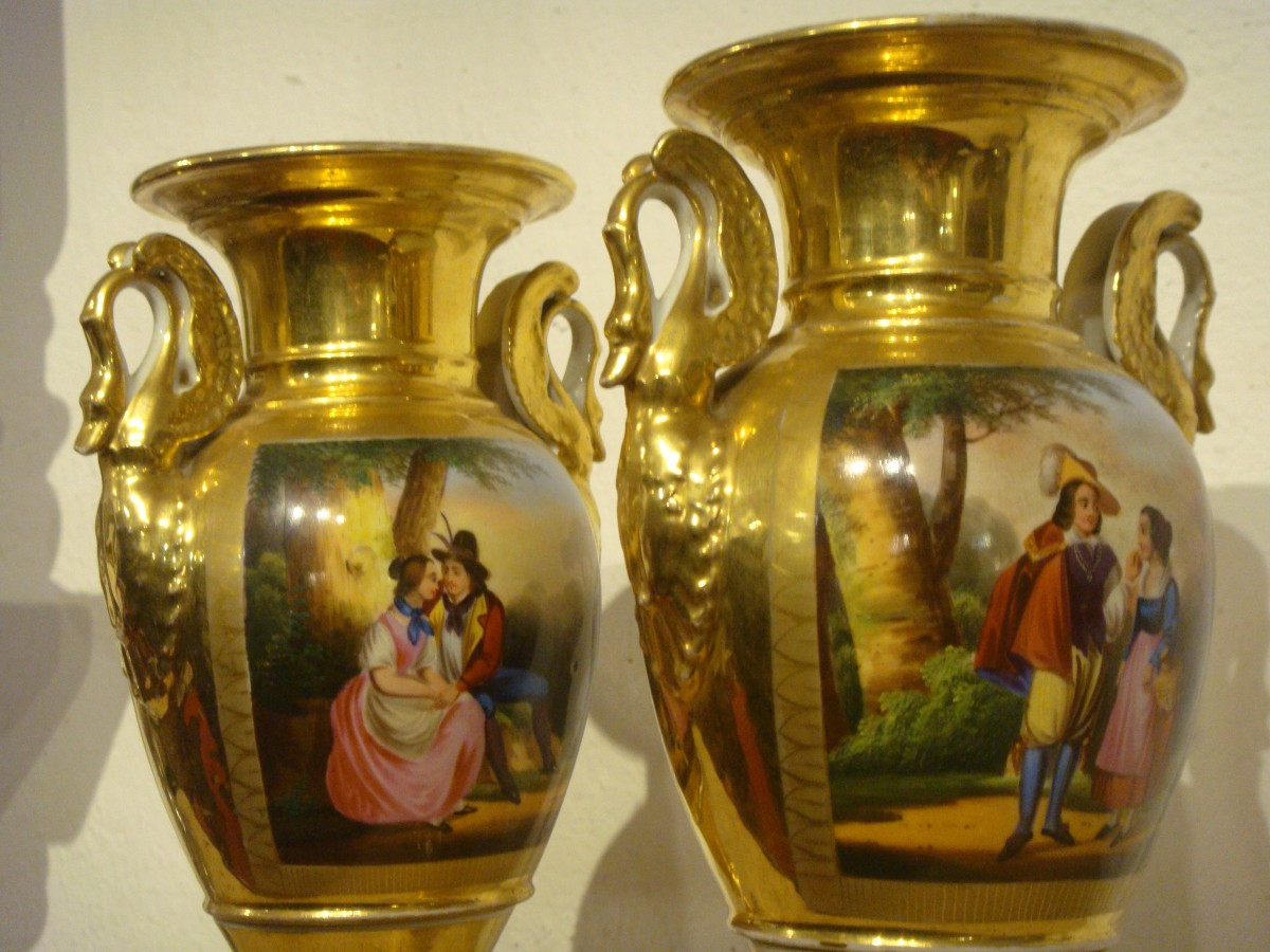 Pair Of Empire Style Vases -photo-4