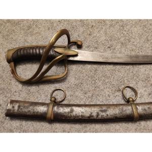 Saber Child's Sword Bronze Wood And Iron XIXth Century