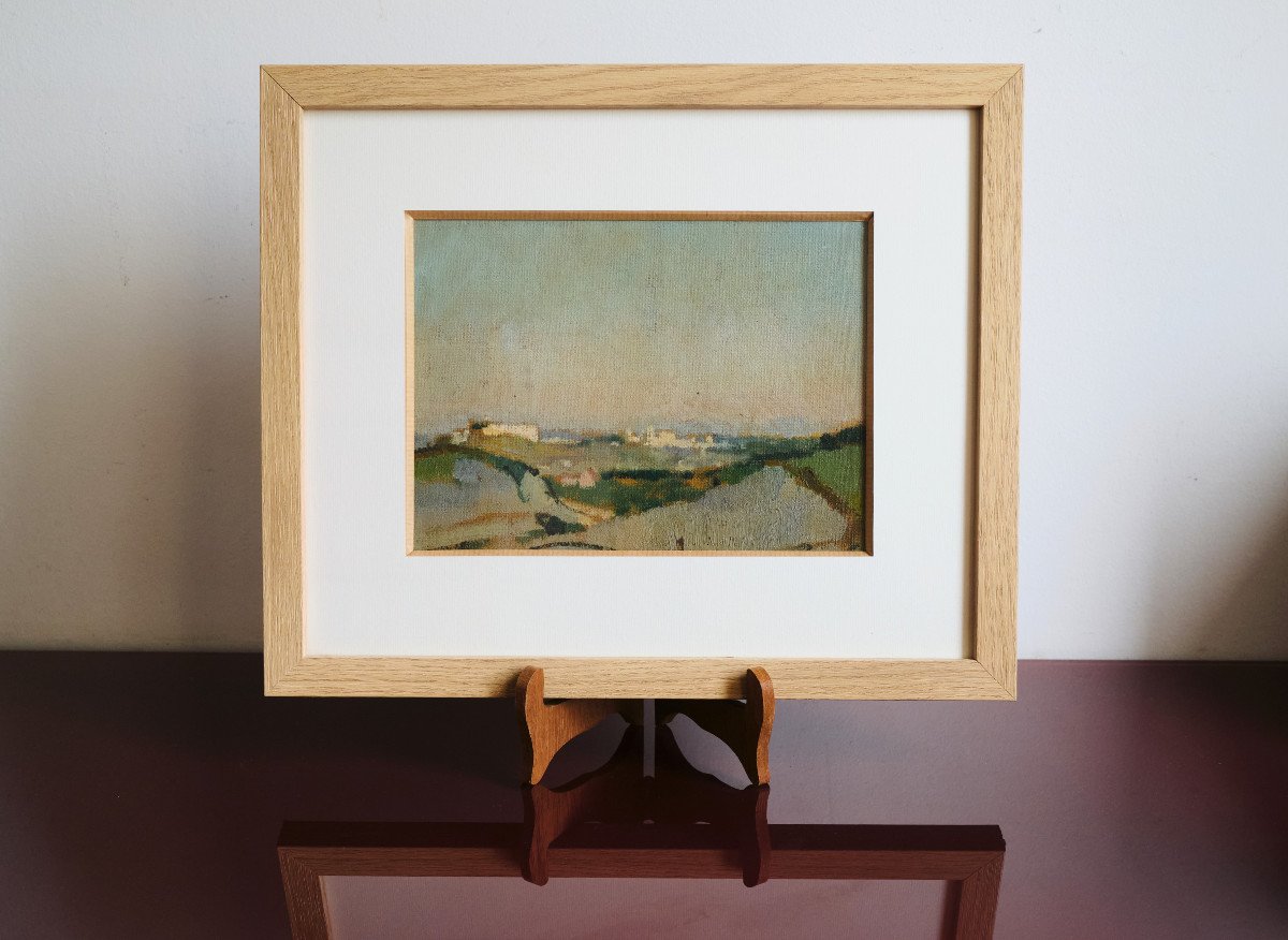 Guirand De Scevola (1871-1950), Landscape Of The Rhone Valley, Palais Des Papes, Avignon