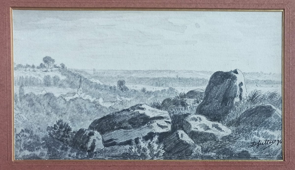 David Sutter, Barbizon (rousseau, Harpignies) – Two Landscapes From The Surroundings Of Nemours-photo-3