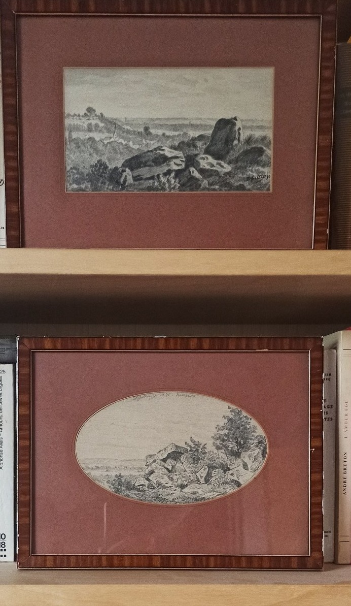 David Sutter, Barbizon (rousseau, Harpignies) – Two Landscapes From The Surroundings Of Nemours