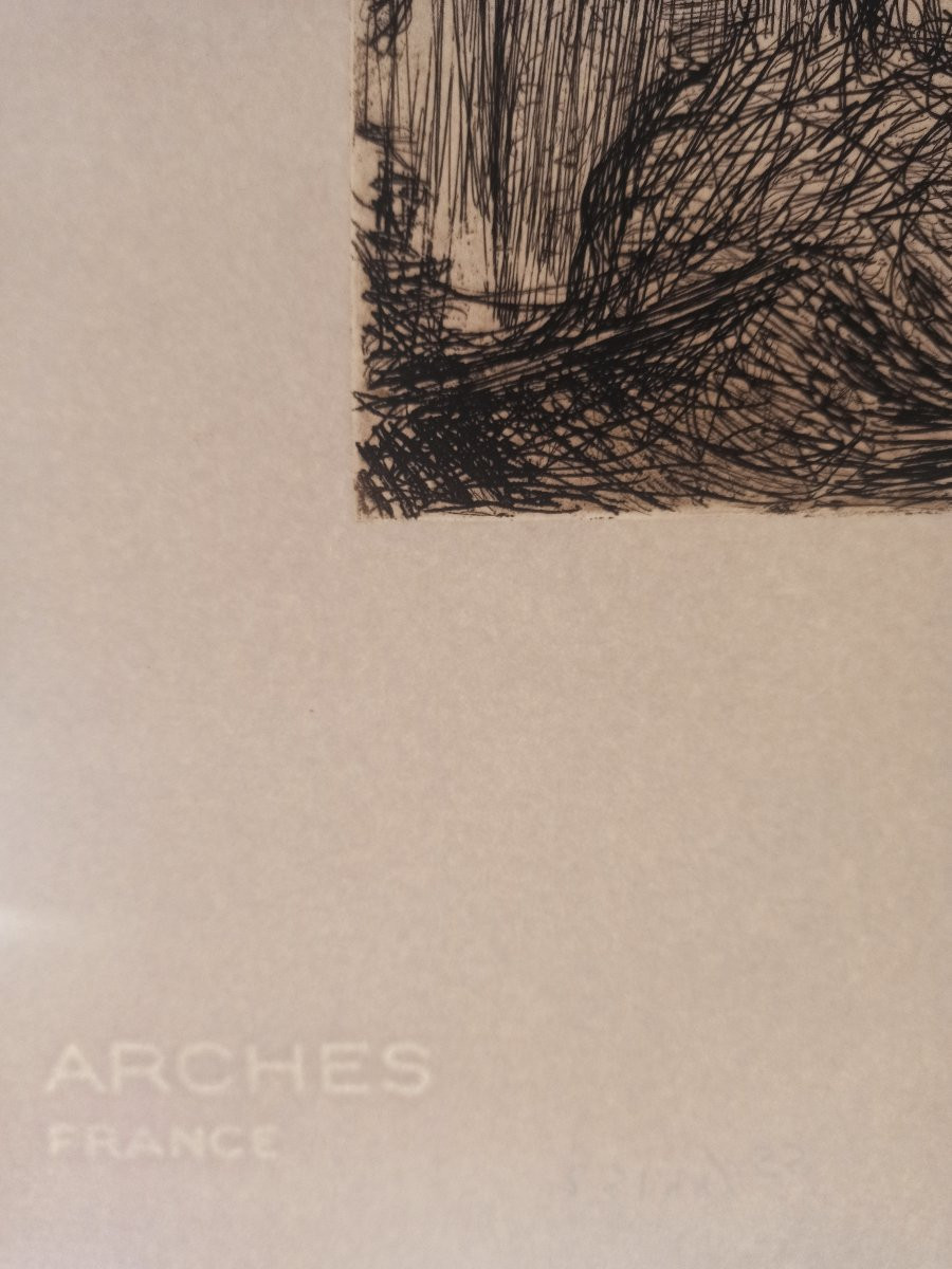 Roderic O'Conor, Le Verger, 1893 – eau-forte originale, tirage moderne (galerie Prouté 1981)-photo-3