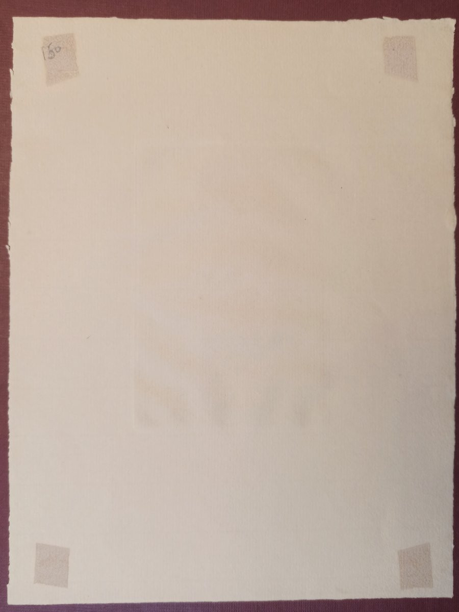 Renoir, Baigneuse debout, à mi-jambes, 1910, eau-forte originale, toutes marges-photo-3