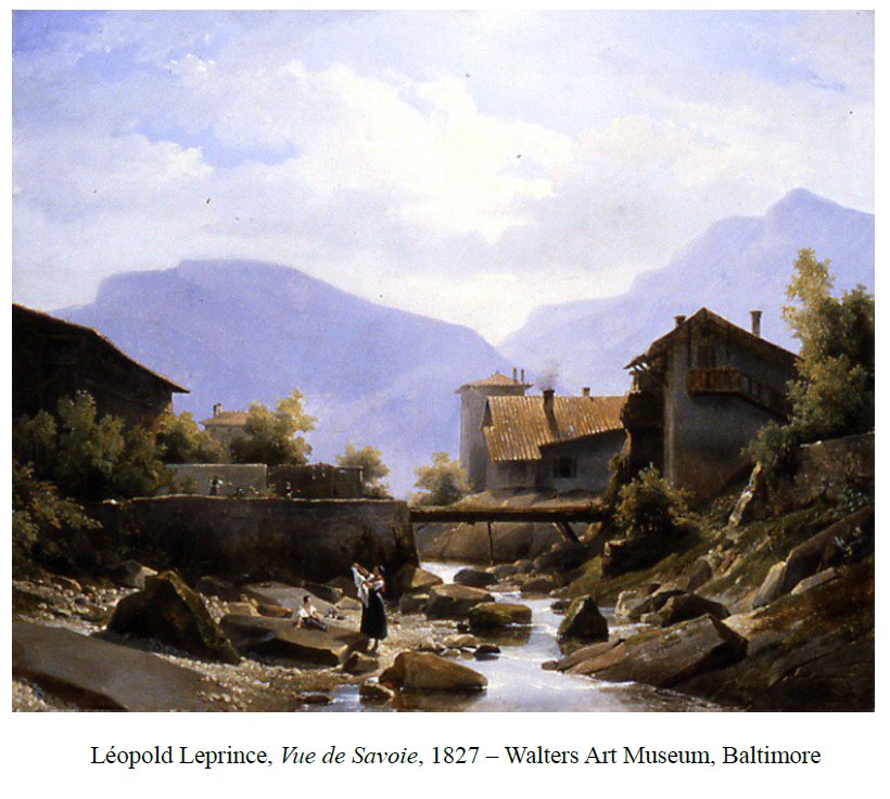 Léopold Leprince, 1827 - Paysage de la campagne française, ferme et moulin, lavis, signé-photo-3