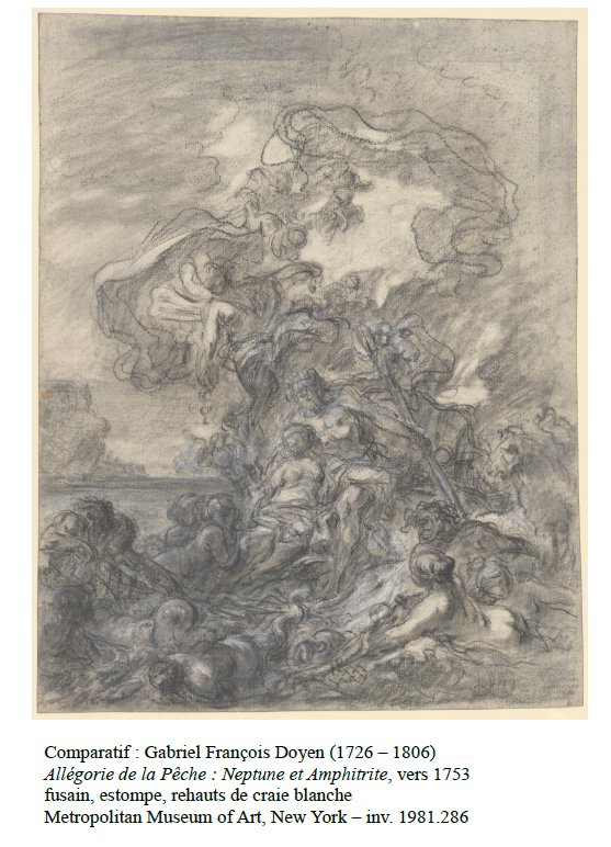 Suzanne et les vieillards – France fin 18e, fusain sur papier, signature non déchiffrée-photo-1