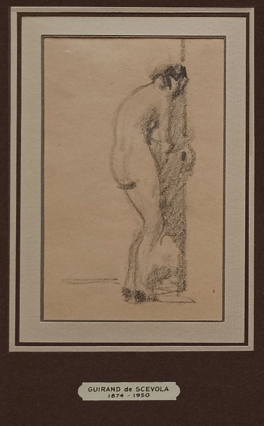 Lucien-Victor Guirand de Scevola (1871-1950), Deux nus d'atelier, dessins à la mine de plomb-photo-2