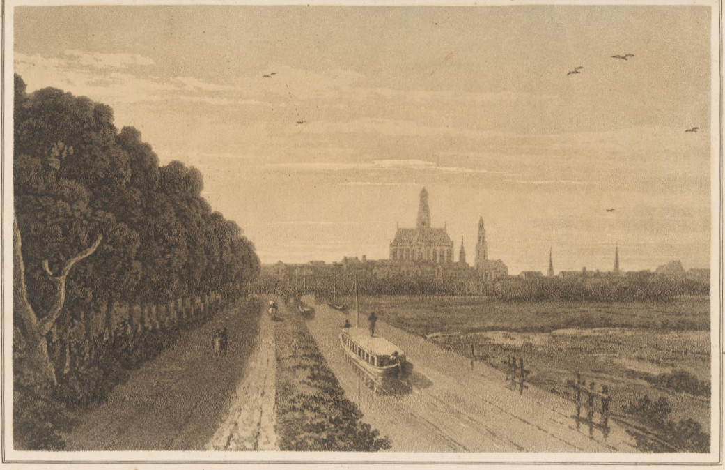 Auguste Anastasi (1820 - 1889), View Of Haarlem, The Banks Of The River Spaarne, C. 1855-1860-photo-3