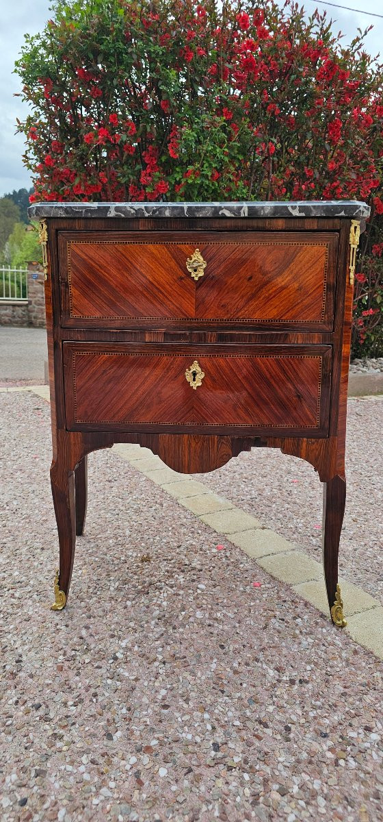 Petite Commode Sauteuse D époque Transition Louis XV Fin 18ème -photo-1