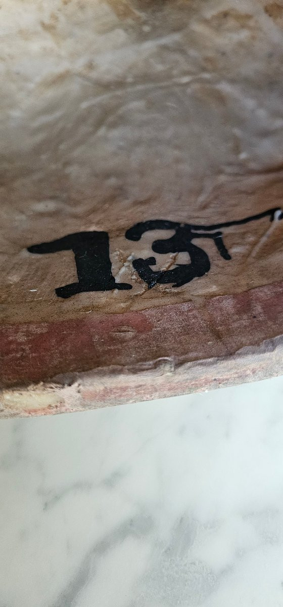 Rare Buste Mannequin En Cire Début XXeme Vers 1920 Yeux En Sulfure Bruno Herzberg Berlin-photo-2