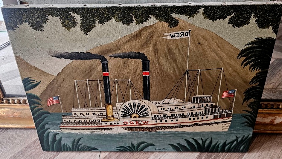 Oil On Canvas By André Duranton Naive Painter