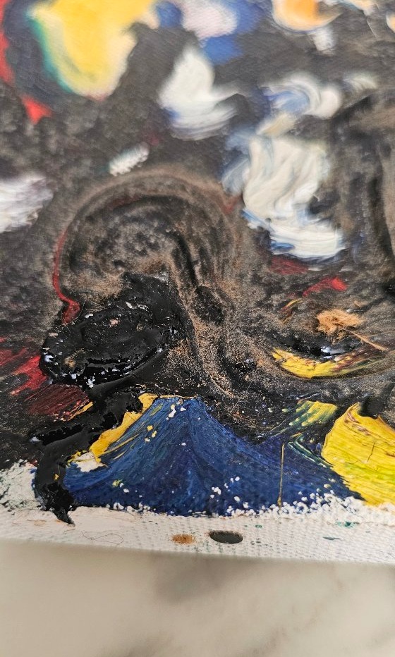Oil On Canvas Painting By Marcel Pouget, Dated And Signed 1963 -photo-2